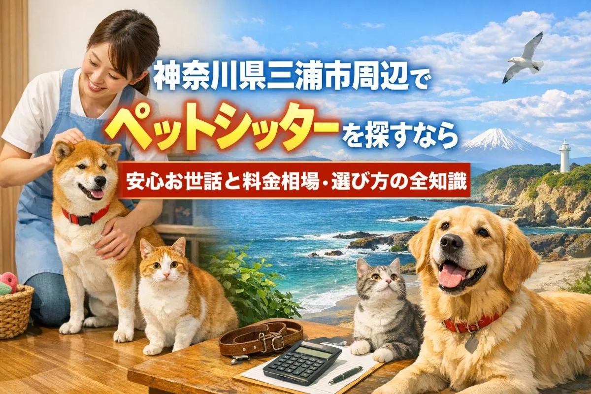 神奈川県三浦市周辺でペットシッターを探すなら安心お世話と料金相場・選び方の全知識