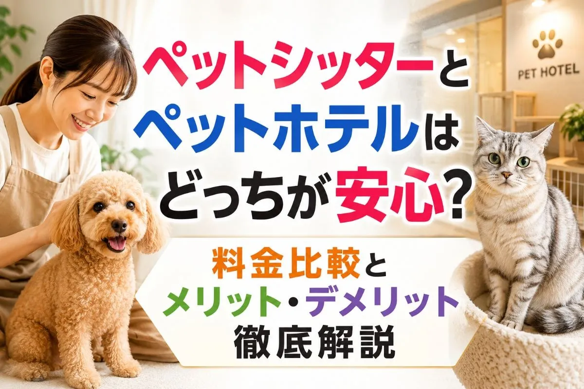 ペットシッターとペットホテルはどっちが安心?料金比較とメリット・デメリット徹底解説