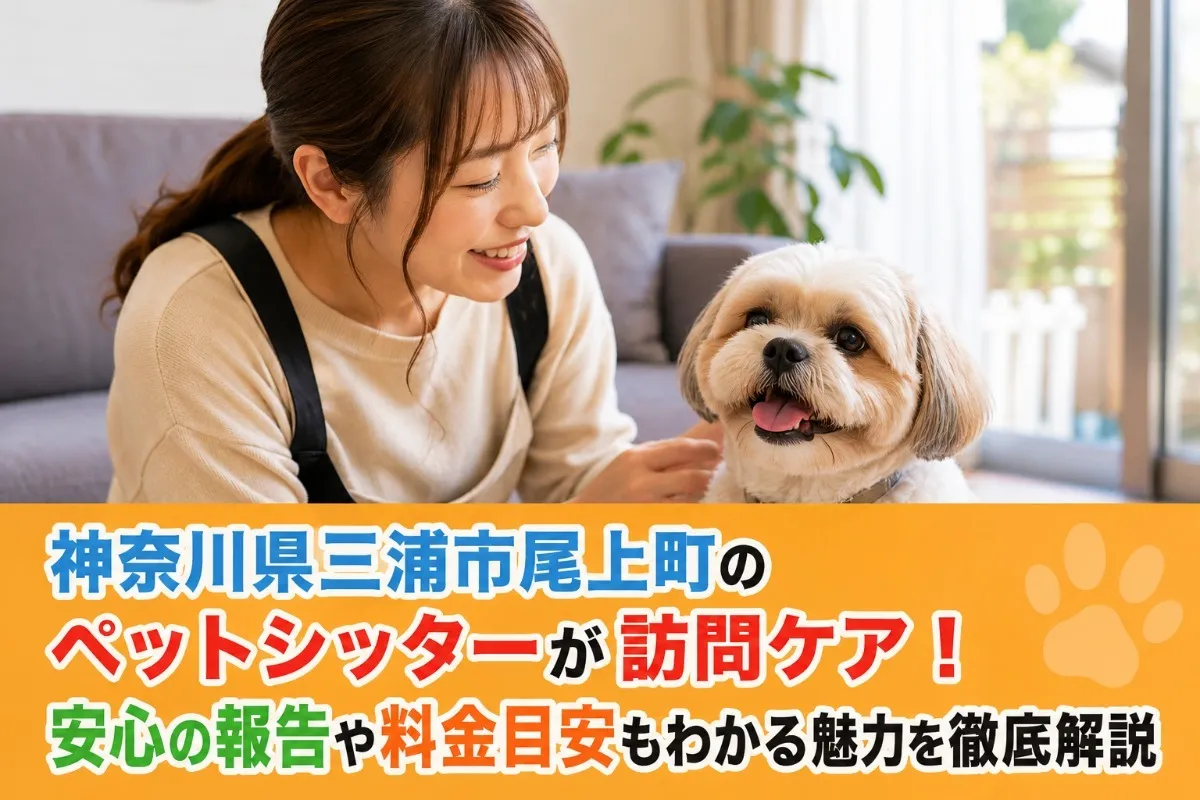 神奈川県三浦市尾上町のペットシッターが訪問ケア!安心の報告や料金目安もわかる魅力を徹底解説