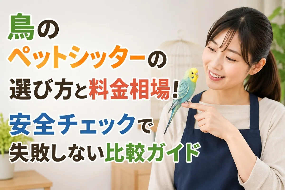 鳥のペットシッターの選び方と料金相場!安全チェックで失敗しない比較ガイド